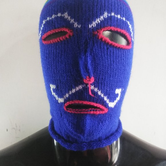 Halloween Personalized Unisex Mask Hat - warm winter - Picture 1 of 9